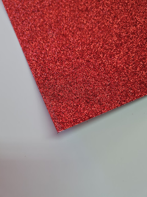 cartulina glitter rojo