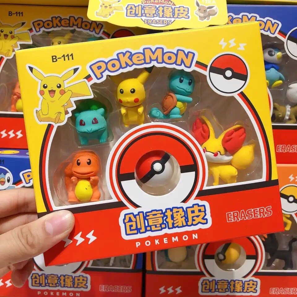 set de goma pokemon