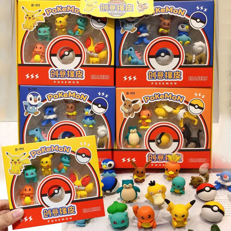 set de goma pokemon