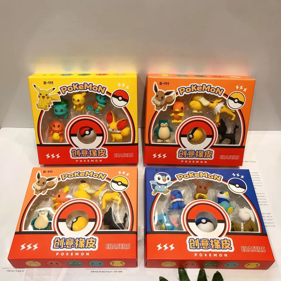 set de goma pokemon