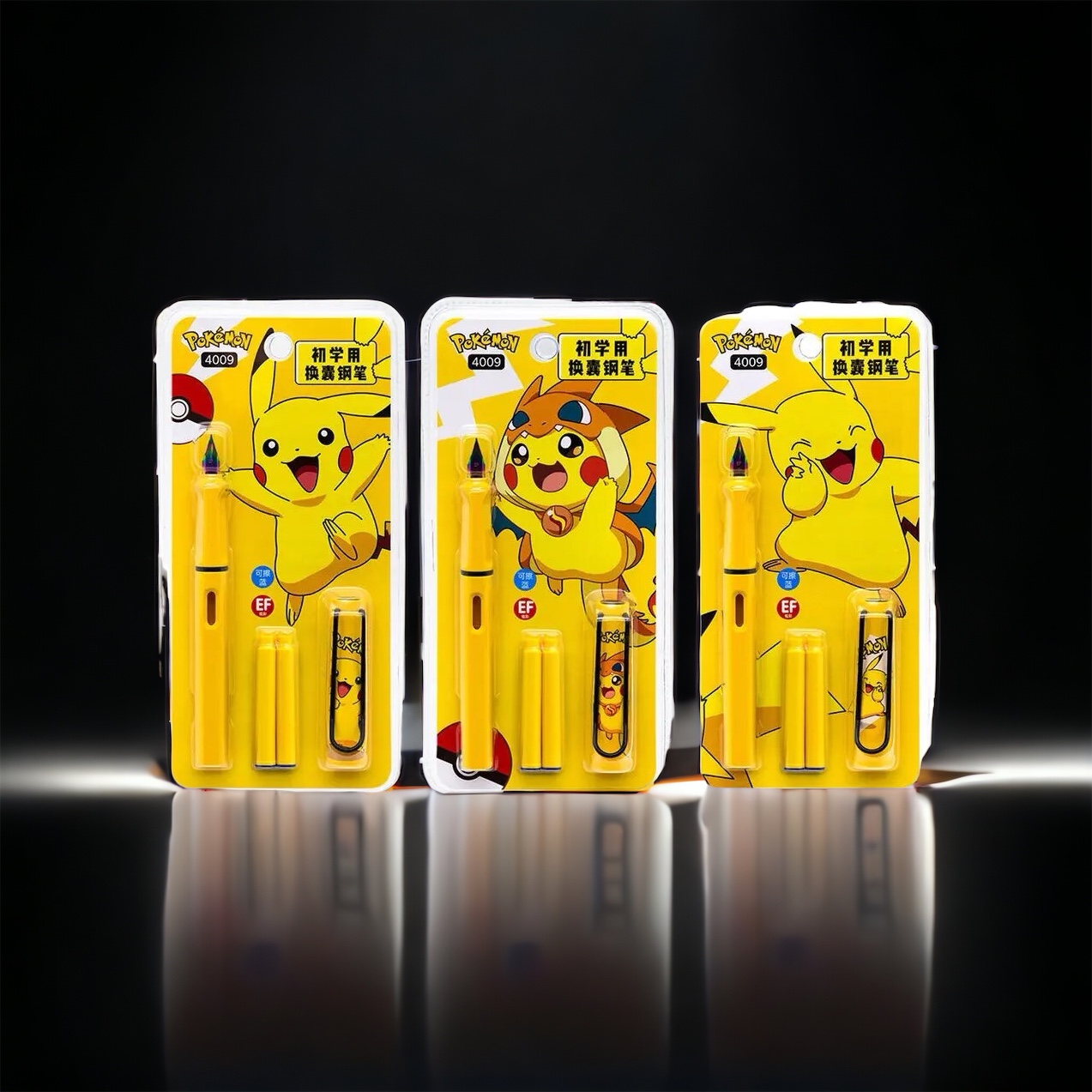 lapiz plumas de pikachu pokemon